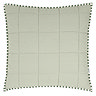 Hebden Feather Cushion 55x55cm Forest and bay green image 