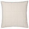 Hebden Stripe 55x55cm feather cushion Mole & Stone image