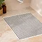 Hebden Stripe Bath Mat - Grey main image