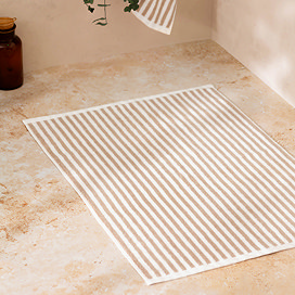 Hebden Stripe Bath Mat - Natural main image