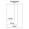 Image of towel size guide