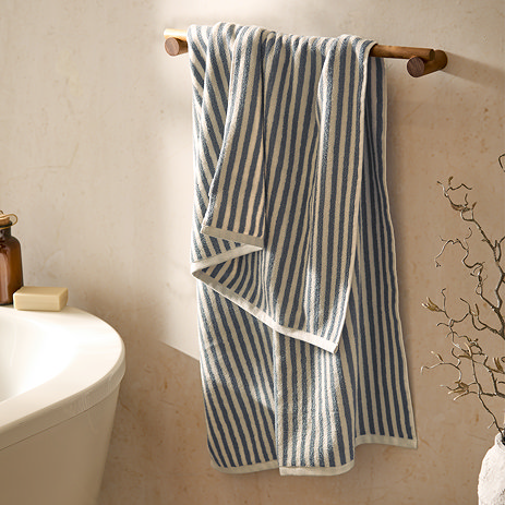 Hebden Blue & Beige Towel image