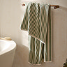 Hebden Green and Beige Towel