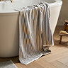 Hebden Grey and Beige Towel