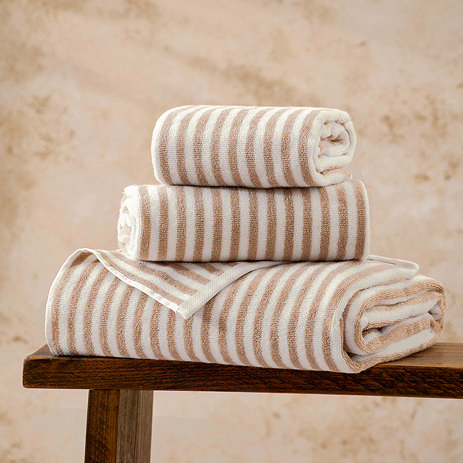 Hebden Natural & Beige Towels image