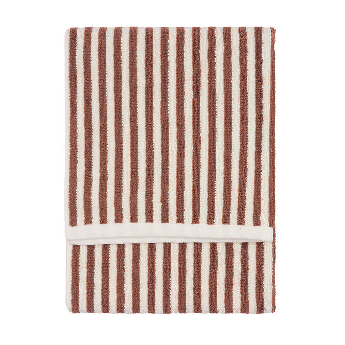 Hebden Pecan and beige towel