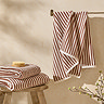 Hebden Pecan and beige towel
