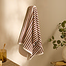 Hebden Pecan and beige towel