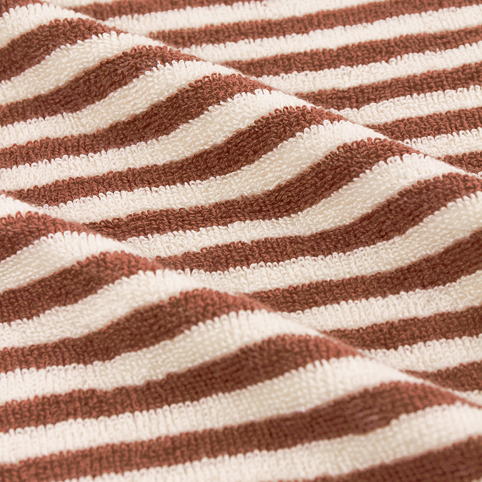 Hebden Pecan and beige towel