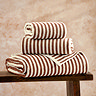 Hebden Pecan & Beige towels