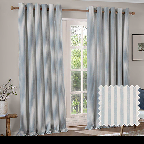 Hebden Blackout Mineral Blue - Eyelet