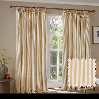 Hebden Blackout Honey Yellow - Pencil Pleat