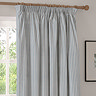 Hebden Stripe Blackout Pencil Pleat curtain in mineral blue image