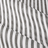 close up on grey striped pattern and texture of curtain