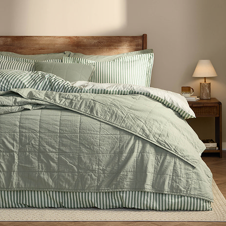 hebden washed cotton bedspread image