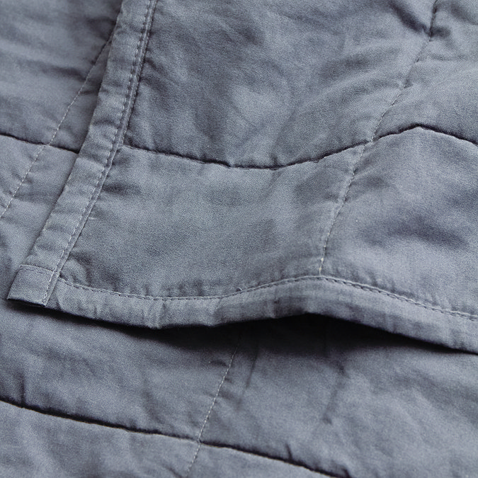 Hebden Washed Cotton 150x200cm Bedspread Denim Blue