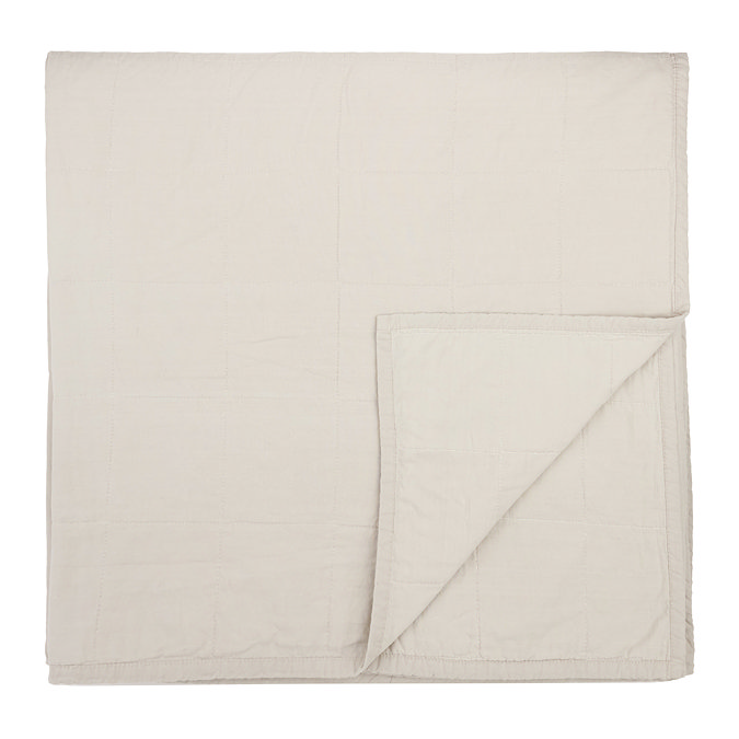 washed cotton bedspread