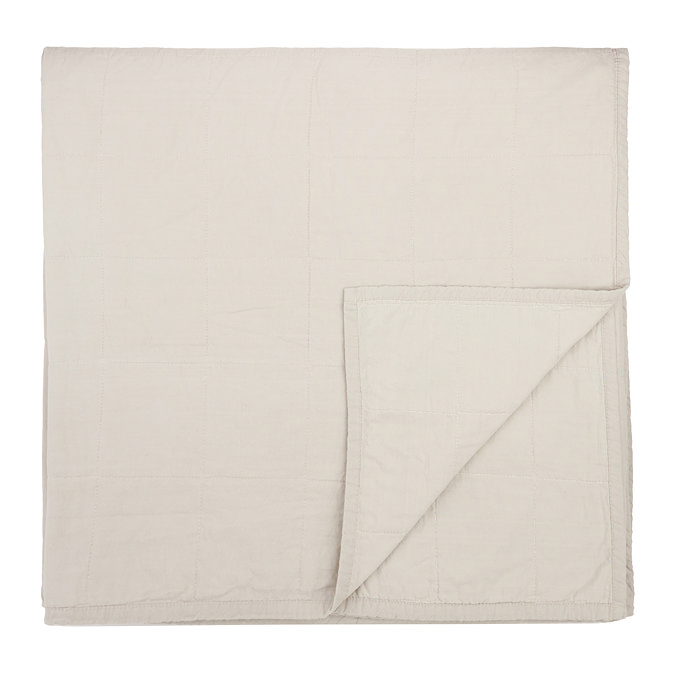 Hebden Washed Cotton Bedspread