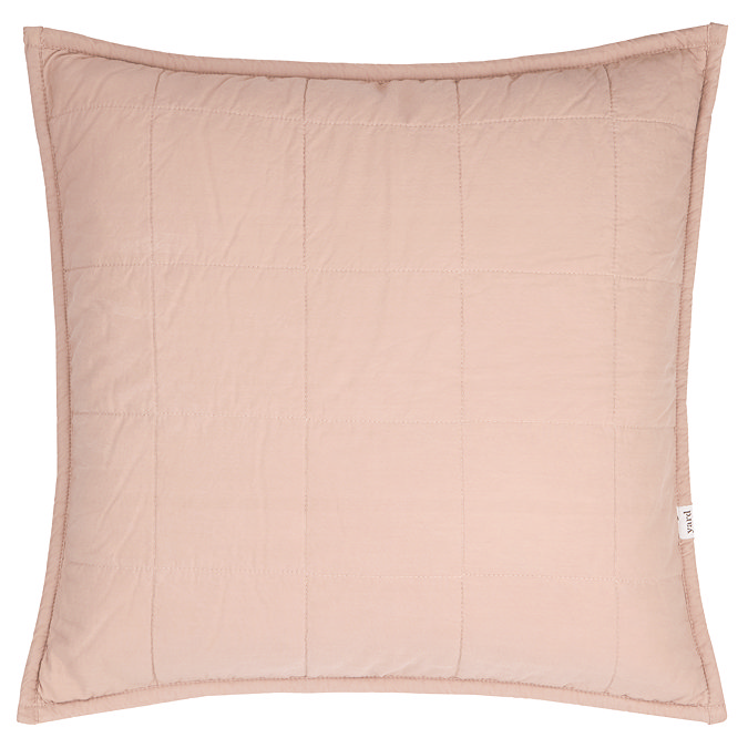 Hebden Washed Cotton 55x55cm Feather Cushion Cotta