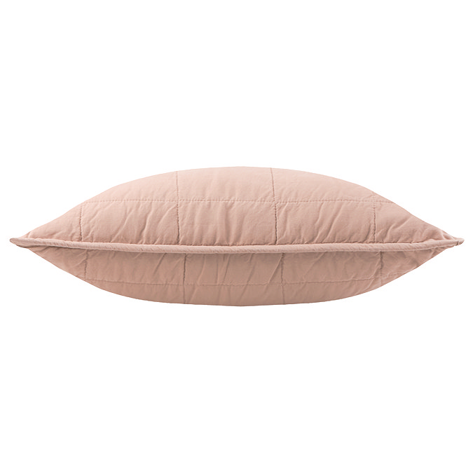 Hebden Washed Cotton 55x55cm Feather Cushion Cotta