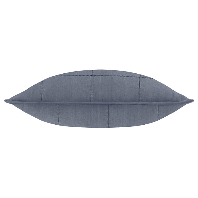 Hebden Washed Cotton Cushion 55x55cm Denim Blue