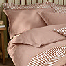 Hebden Washed Cotton Duvet Cover Set cotta