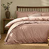 Hebden Washed Cotton Duvet Cover Set cotta