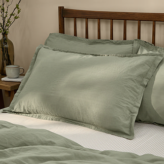 Hebden washed cotton pillowcase pairs