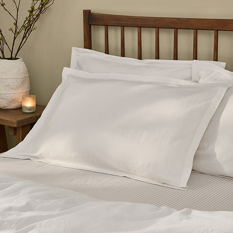 Hebden washed cotton pillowcase pairs