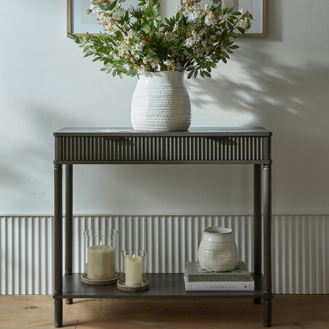 Newport 2 drawer console table lifestyle image