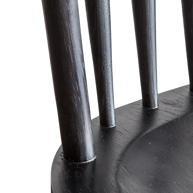 Henley Dining chair pair in black  image 3