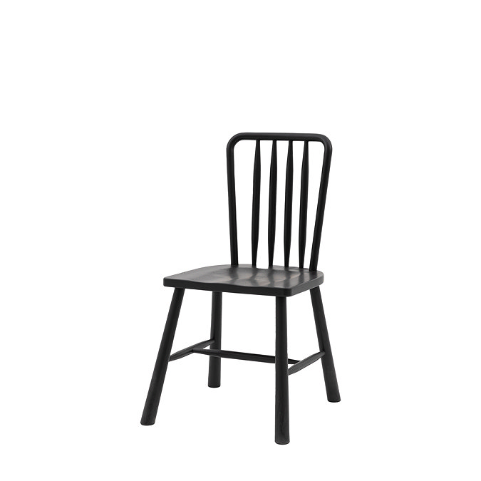 Henley Dining chair pair in black  image 7