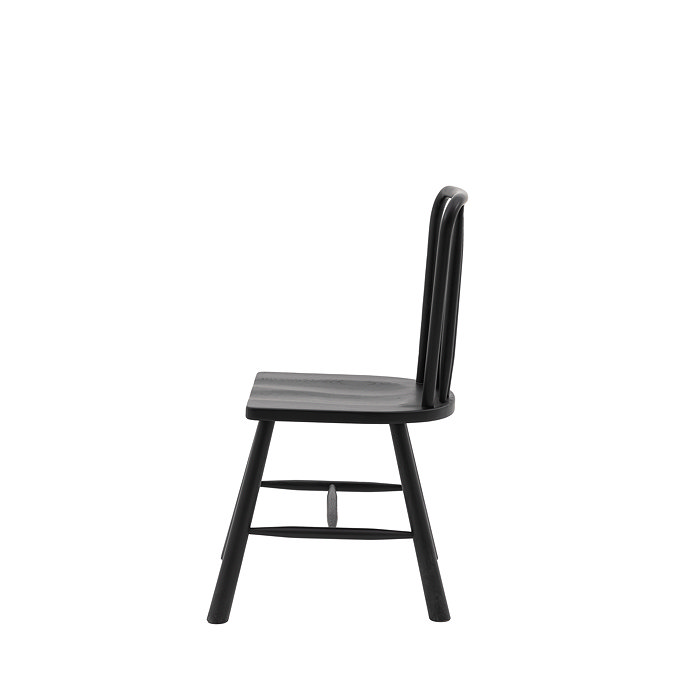 Henley Dining chair pair in black  image 6