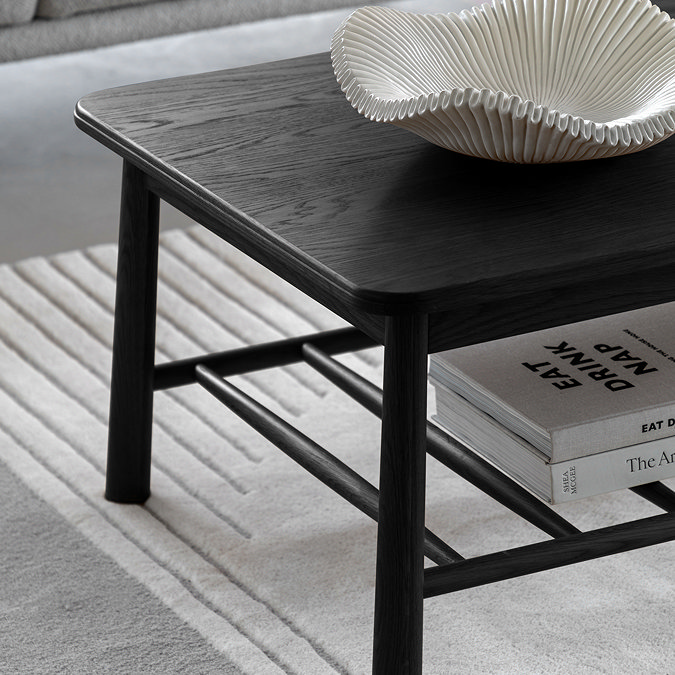 Henley Rectangle Coffee table Black image  5