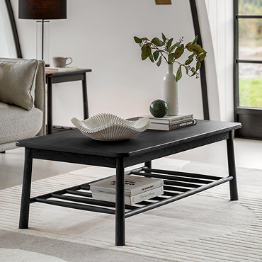Henley Rectangle Coffee table Black image  5