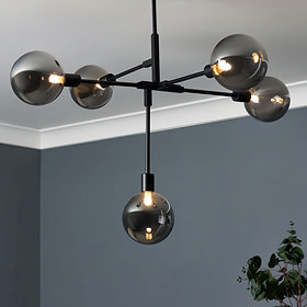 Hennock Cluster Ceiling Light - Black main image