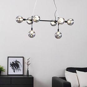 Hennock Diner Bar Ceiling Light - Black main image