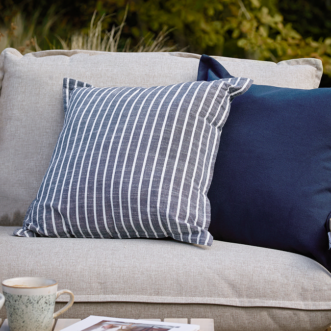 Hessle cushion in navy image 6