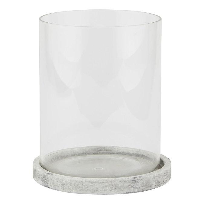 Hestia large stone Hurricane lantern