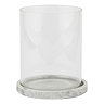 Hestia large stone Hurricane lantern