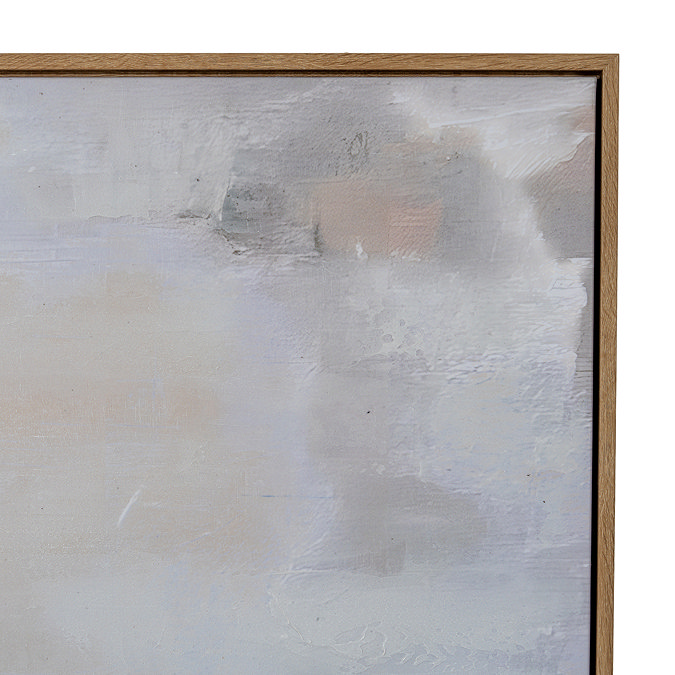 Hillside view Hand Painted Canvas in frame multi