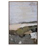 Hillside view Hand Painted Canvas in frame multi