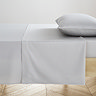 flat sheet silver and grey charcoal