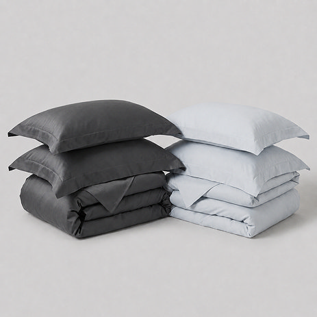 Silver and charcoal bedding bundle image