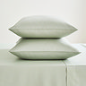 hotel luxury sage 3 piece bedding bundle