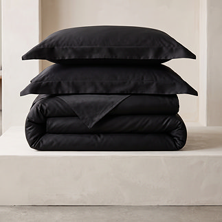 black stack of 300 thread count bedding