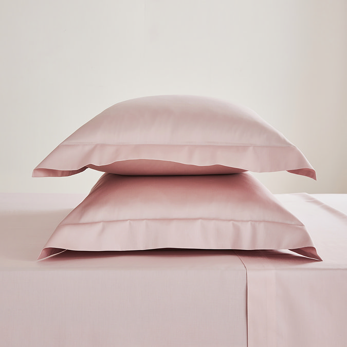 Blush Pink Hotel Luxury Oxford Pillowcase Pair
