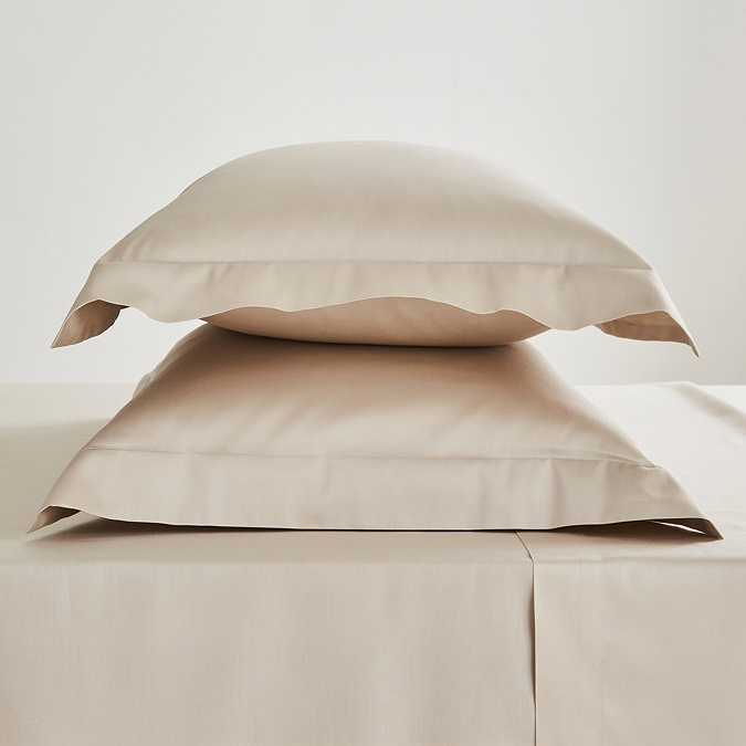 Natural Hotel Luxury Oxford Pillowcase Pair