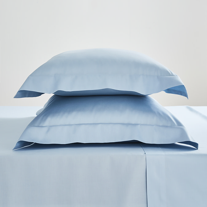 Light Blue Hotel Luxury Oxford Pillowcases