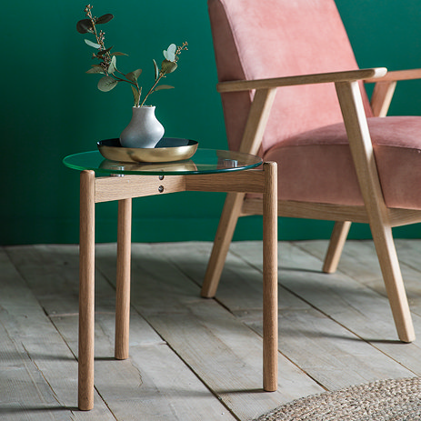 Houston Side Table Oak Main